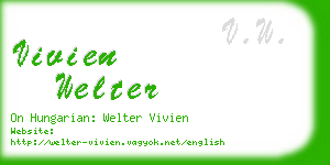 vivien welter business card